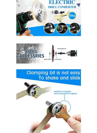 GPT TOOLs GPT TOOLs Electric Drill Variable Angle Grinder Connecting Rod Round Handle Converter  - Image 3