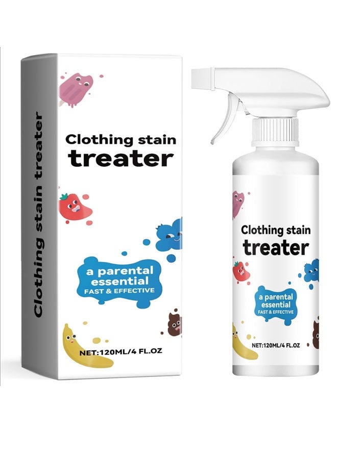 بخاخ مزيل بقع الملابس، فعال على بقع الزيت/العرق/الطعام، تركيبة خفيفة سريعة الذوبان، آمن على جميع الأقمشة، محلول تنظيف يومي موثوق. - Image 1