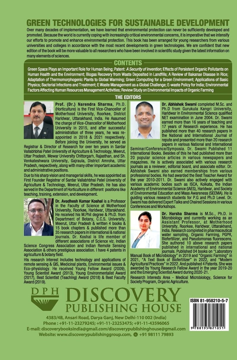 Green Technologies for Sustainable Development  - Image 2
