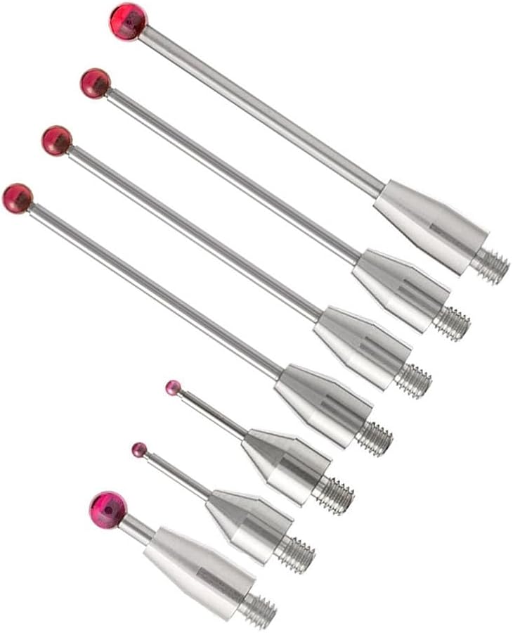 CMM Touch Probe Thread Shank Ball Tip With Carbide Stem Red Ball Accuracy Measurement Tool Size A 5003 4801 - Image 3
