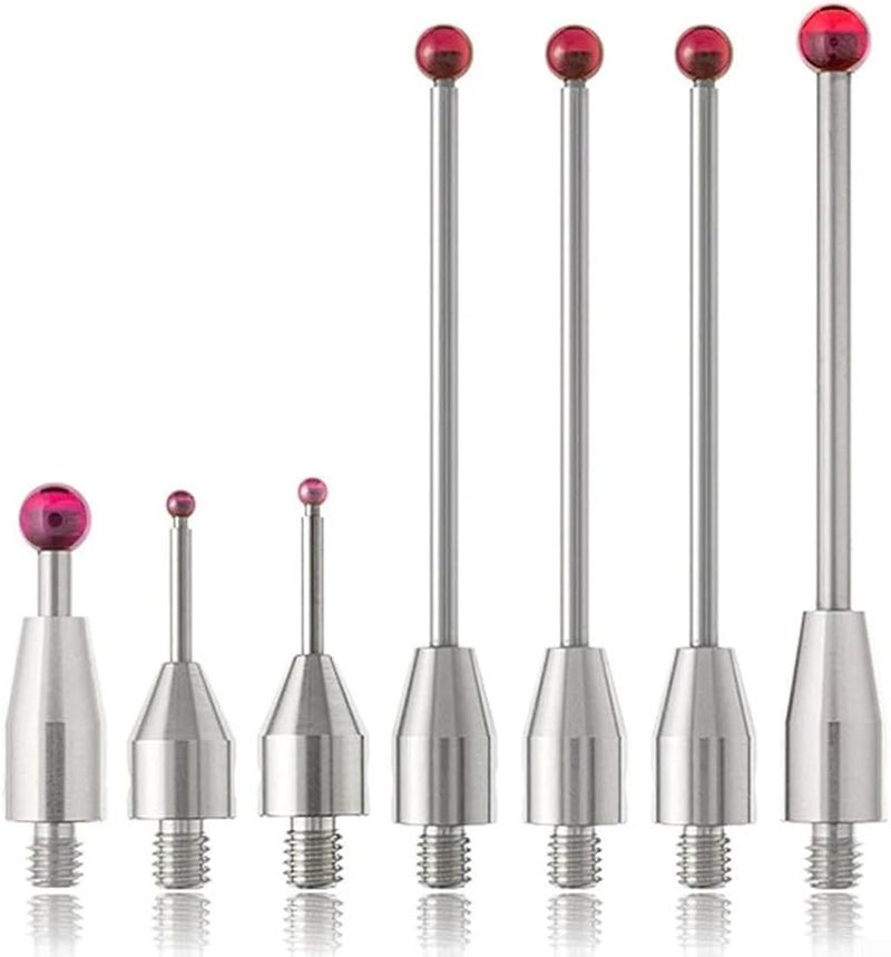 CMM Touch Probe Thread Shank Ball Tip With Carbide Stem Red Ball Accuracy Measurement Tool Size A 5003 4801 - Image 4