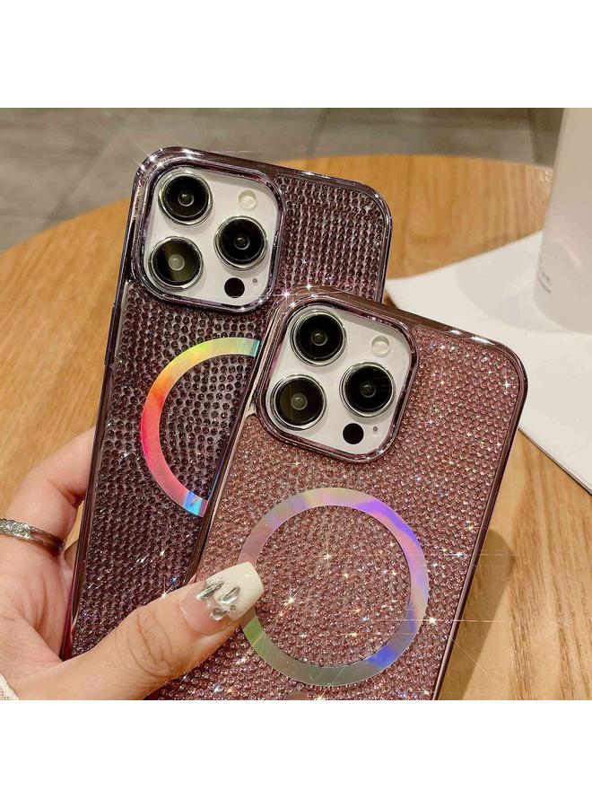 S-TOP Case For iPhone 13 Diamonds Plated Magsafe Phone Case - Image 4
