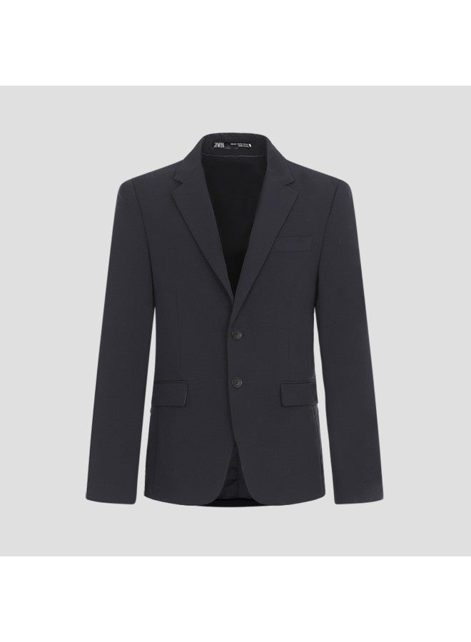 Zara men's Business Commute Structured Casual Shoulder-padded Blazer - Image 2