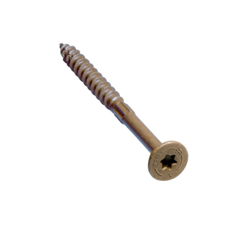 Simpson StrongTie SDWS16300Q StrongDrive SDWS Framing Screws 0160 Inch x 3 Inch QuikGuard Low Profile Head Sawtooth Point Tan Pack of 1000