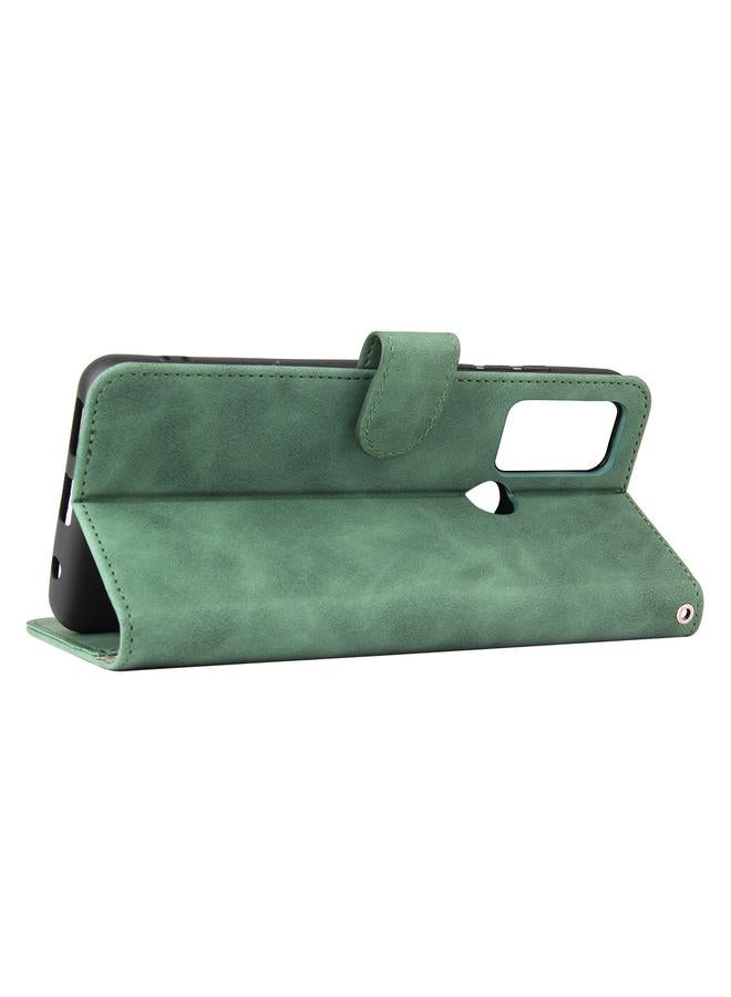 S-TOP Case For Motorola Moto G60S Solid Color Skin Feel Magnetic Buckle Horizontal Flip PU Leather Case with Holder & Card Slots & Wallet - Image 4