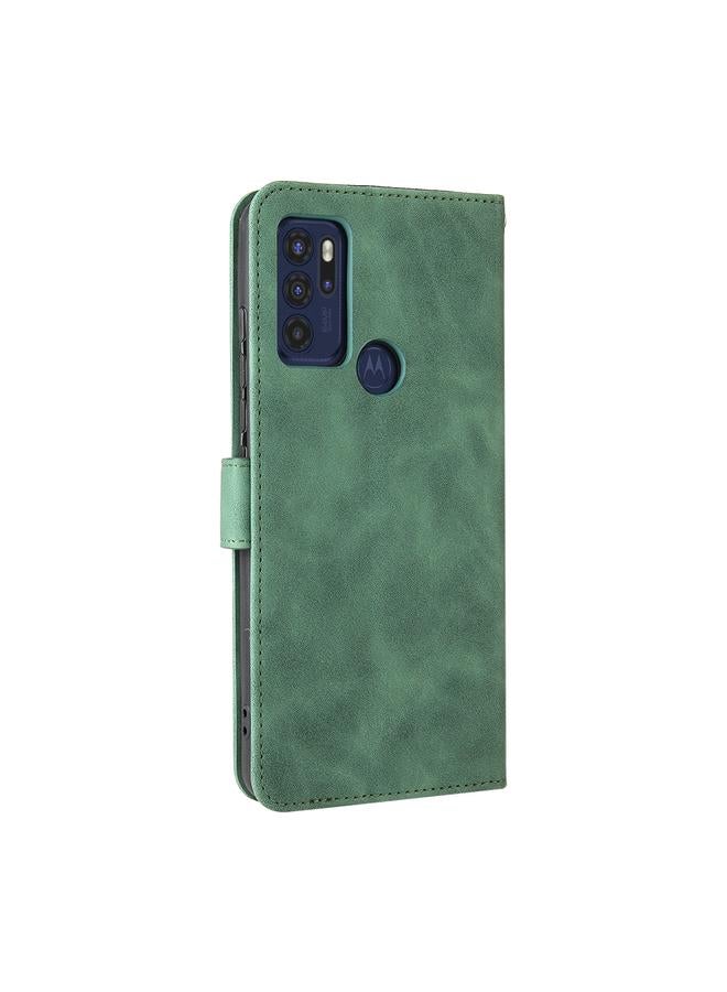 S-TOP Case For Motorola Moto G60S Solid Color Skin Feel Magnetic Buckle Horizontal Flip PU Leather Case with Holder & Card Slots & Wallet - Image 3