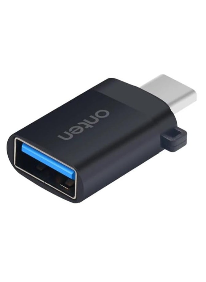 onten OTG USB-C to USB-C , for mobile devices with type c for charging and data transmission , small and light, easy to carry , charging and data transmission Adapter 5Gbps – Black  - Image 1