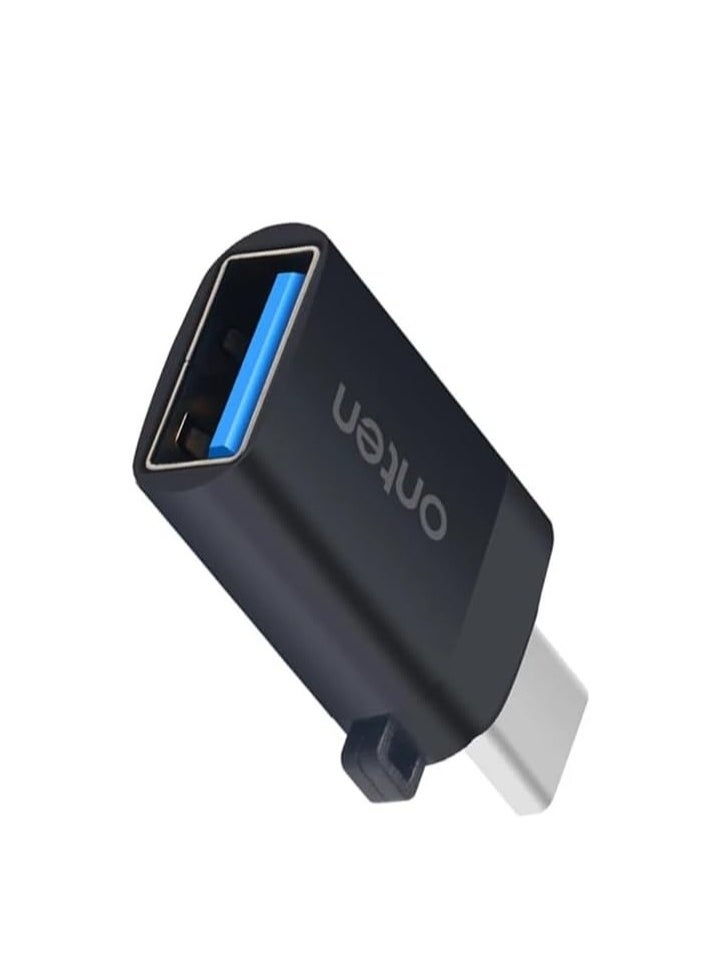 onten OTG USB-C to USB-C , for mobile devices with type c for charging and data transmission , small and light, easy to carry , charging and data transmission Adapter 5Gbps – Black  - Image 2