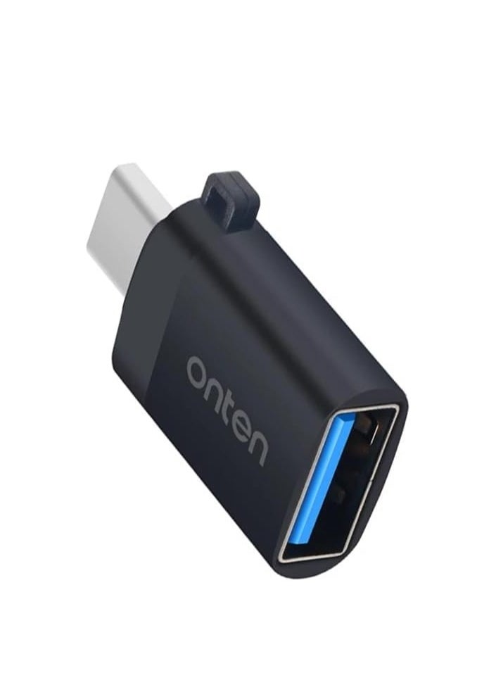 onten OTG USB-C to USB-C , for mobile devices with type c for charging and data transmission , small and light, easy to carry , charging and data transmission Adapter 5Gbps – Black  - Image 3