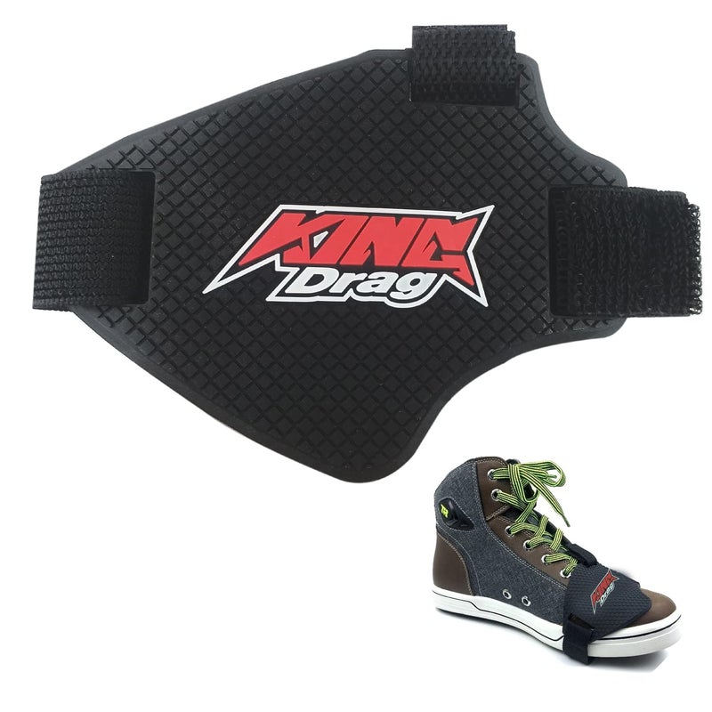 AXWee DOMS110 Motorcycle Motorbike Shift Pad, Shoe Boot Cover Protector, Useful Motorcycle Gear Shifter Accessories (Black King D) - Image 1