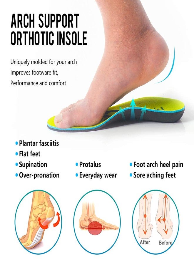XINIFOOT نعال داخلية مريحة لدعم قوس القدم من XINIFOOT (زوجان) لعلاج التهاب اللفافة الأخمصية، نعال داخلية للجري للرجال والنساء - Image 2