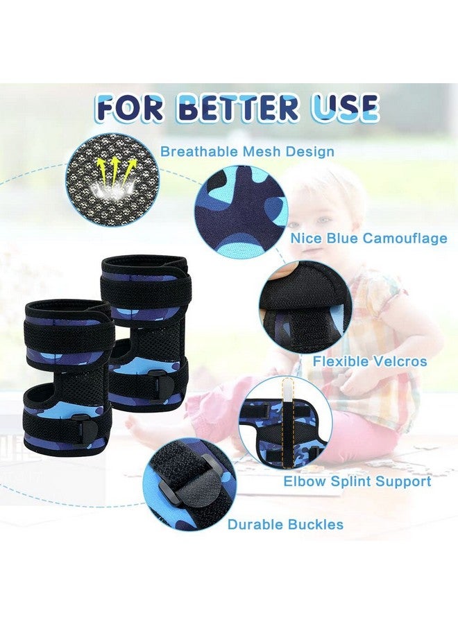 Zelen Thumb Sucking Guard Deterrent Finger Sucking Prevention Thumb Sucker Stopper for Kids Toddlers Nail Biting Treatment Anti Nose Picking Stop Thumb Sucking Glove Pediatric Elbow Immobilizer (2PCS) - Image 2