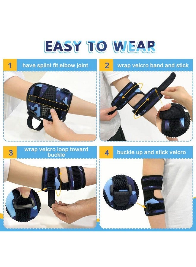 Zelen Thumb Sucking Guard Deterrent Finger Sucking Prevention Thumb Sucker Stopper for Kids Toddlers Nail Biting Treatment Anti Nose Picking Stop Thumb Sucking Glove Pediatric Elbow Immobilizer (2PCS) - Image 5