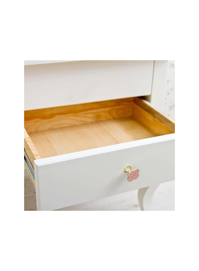 The Bros 6 Pcs Four-Leaf Clover Knobs Zinc Alloy Handle with Screws for Cabinet Closet Drawer Kitchen Furniture Wardrobe (Pink) - Image 5