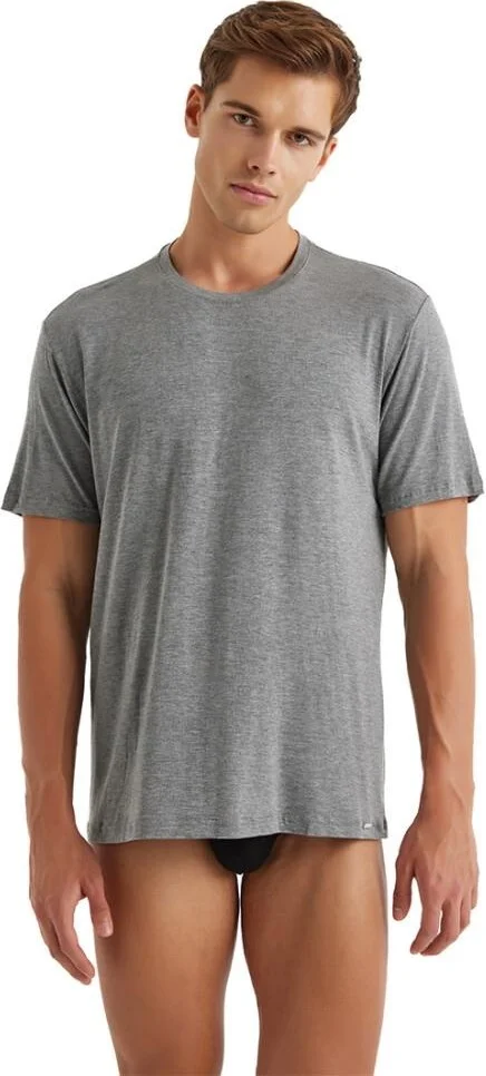Blackspade Silver Short Sleeve Grey T-Shirt C6T0N3O9