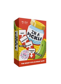 Gamewright Gamewright - Party to Go - in a Pickle - Card Game - Age 10+, 2-6 Players  - Image 1