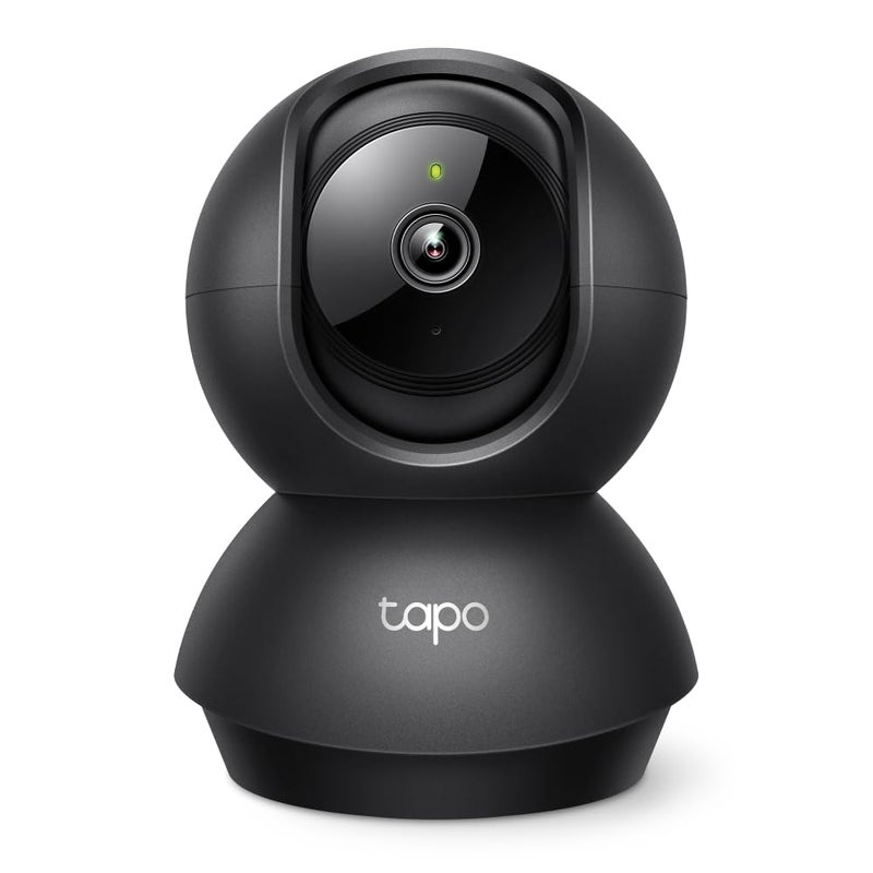 tapo كاميرا أمان داخلية بان/ميل من Tapo TP-Link بدقة 2K لمراقبة الأطفال والحيوانات الأليفة | كشف الحركة والتتبع | صوت ثنائي الاتجاه | تخزين سحابي وبطاقة SD | تعمل مع أليكسا وجوجل هوم | سوداء C211 - Image 1