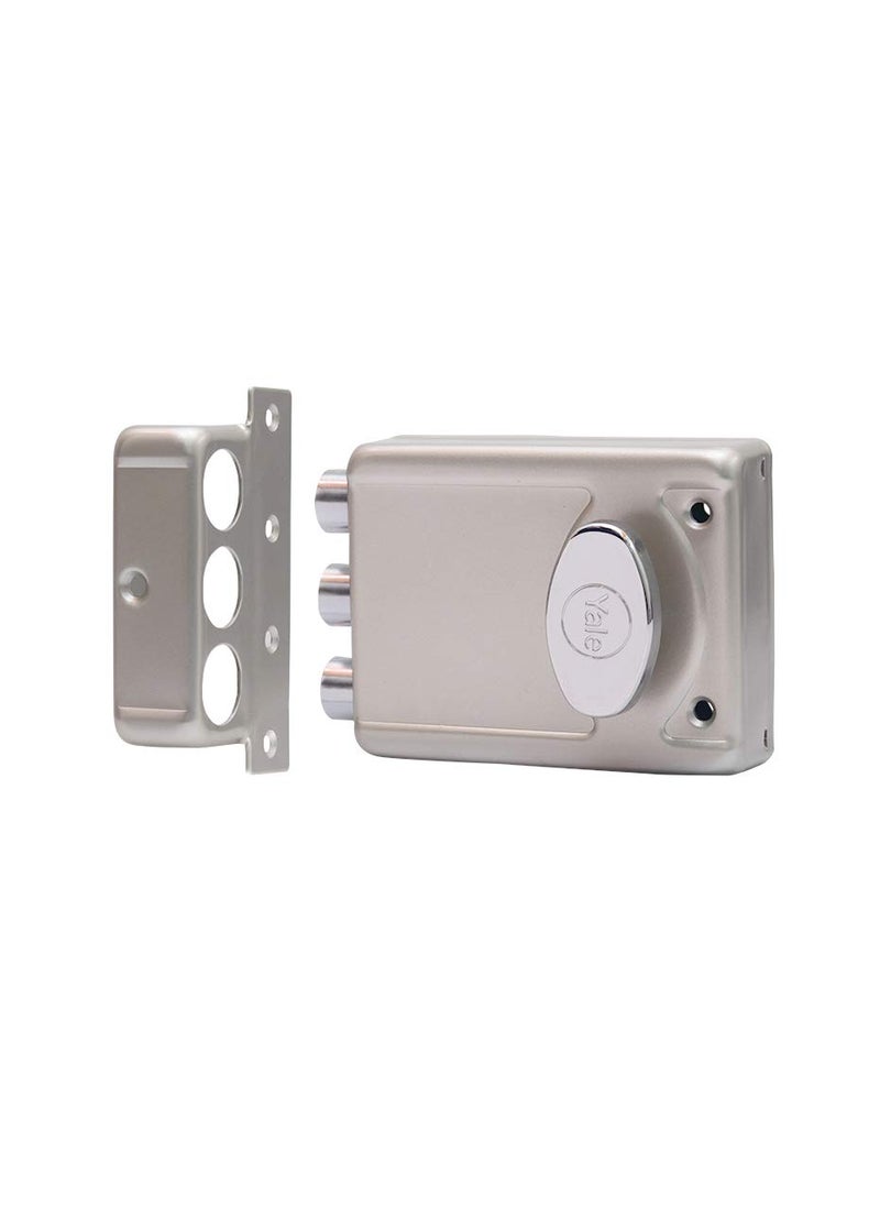Yale YALE TRIBOLT Rim Lock Bothside Key Painted BodySilver  - Image 3