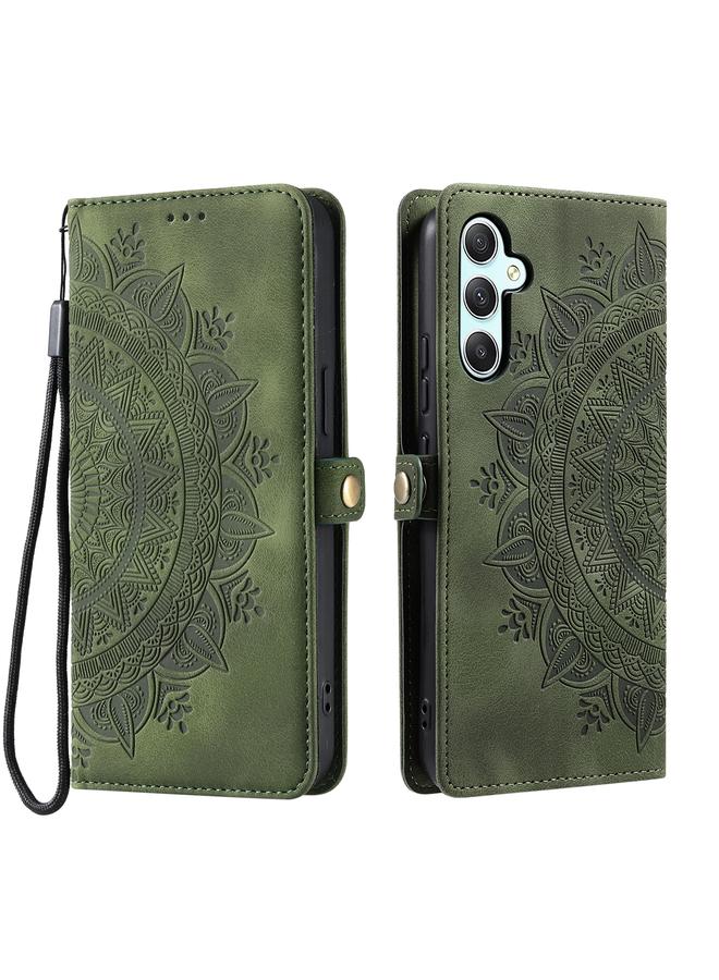 S-TOP Case For Samsung Galaxy S23 FE 5G Skin Feel Totem Embossed Leather Phone Case - Image 2