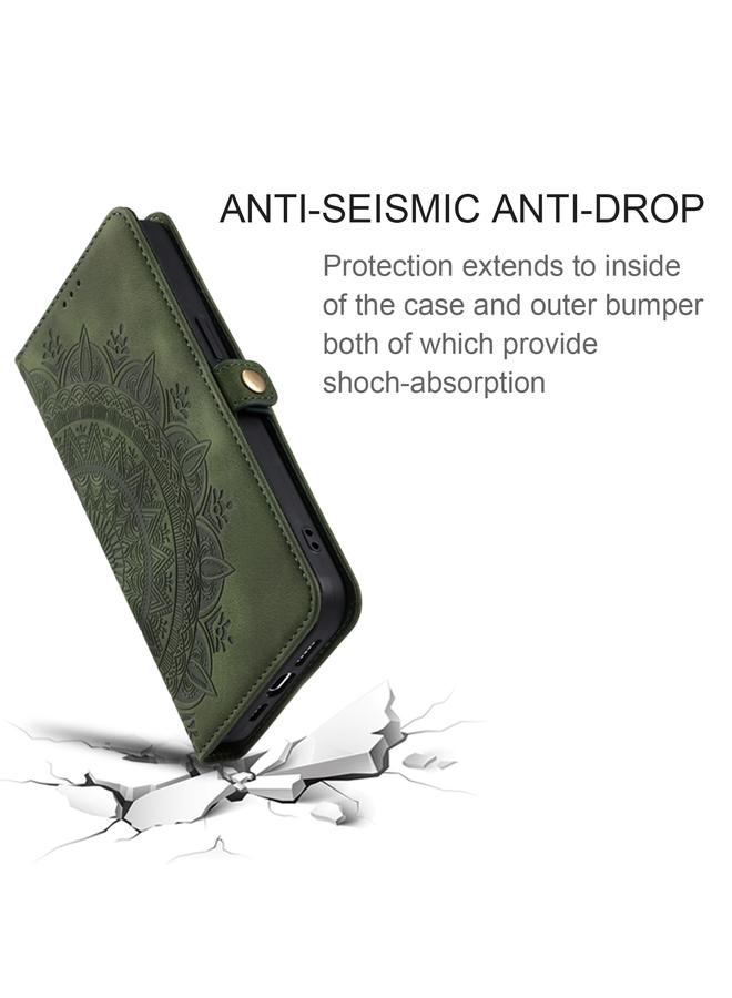 S-TOP Case For Samsung Galaxy S23 FE 5G Skin Feel Totem Embossed Leather Phone Case - Image 5