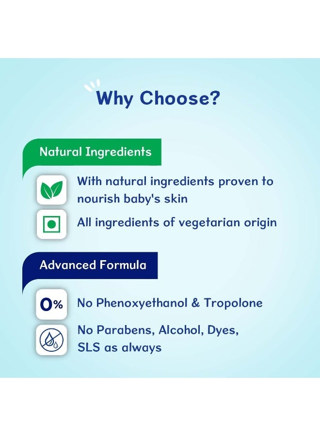 شيكو غسول الجسم الخفيف المنعش من شيكو بيبي مومنتس، تركيبة متقدمة جديدة بمكونات طبيعية، بدون دموع أو صابون، تركيبة خفيفة لغسول جسم الطفل، خالية من الفينوكسي إيثانول والبارابين (500 مل) - Image 3