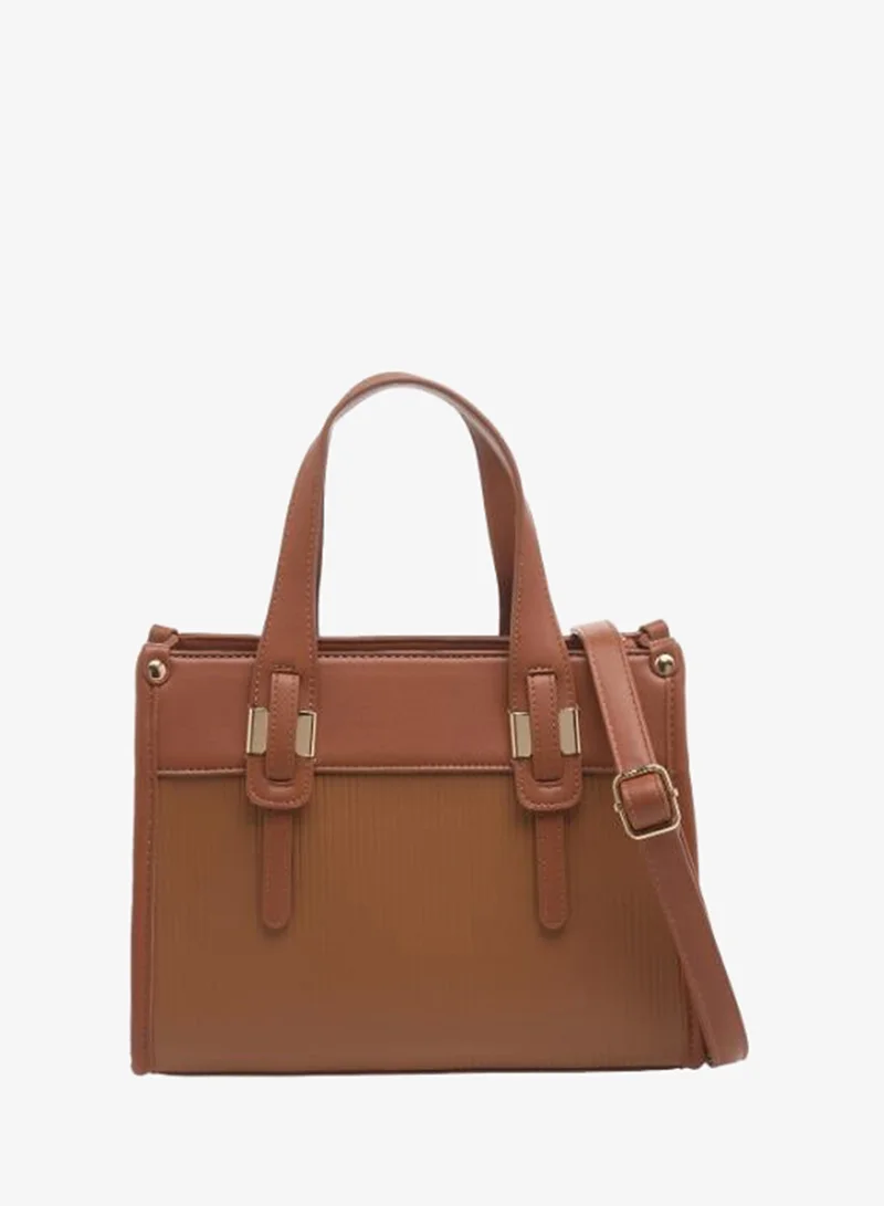 Adore Adore Textured Tote Bag with Detachable Strap