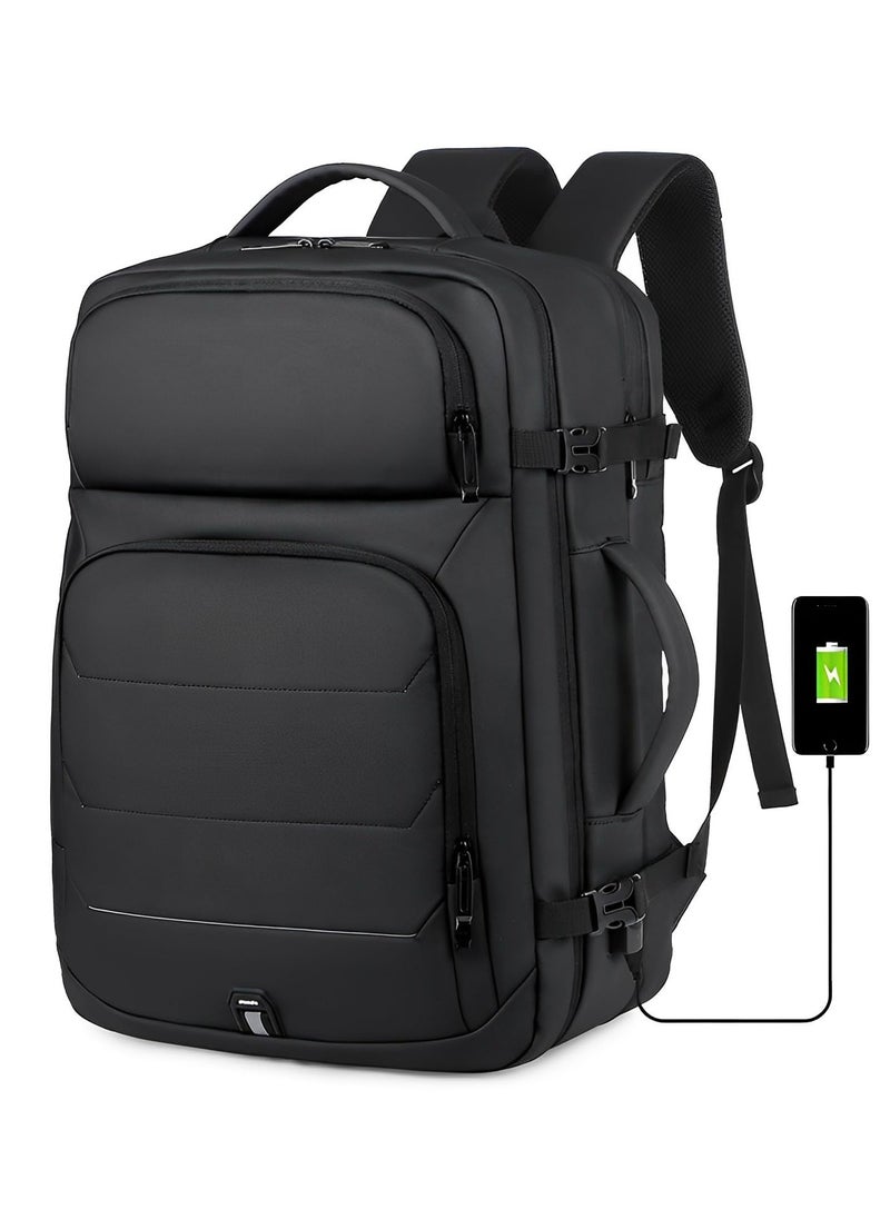 Skycare - Skycare Business Travel Waterproof Backpack, Multi-functional Large Capacity Expandable Computer Bag for Handheld or Shoulder Carry - Image 1
