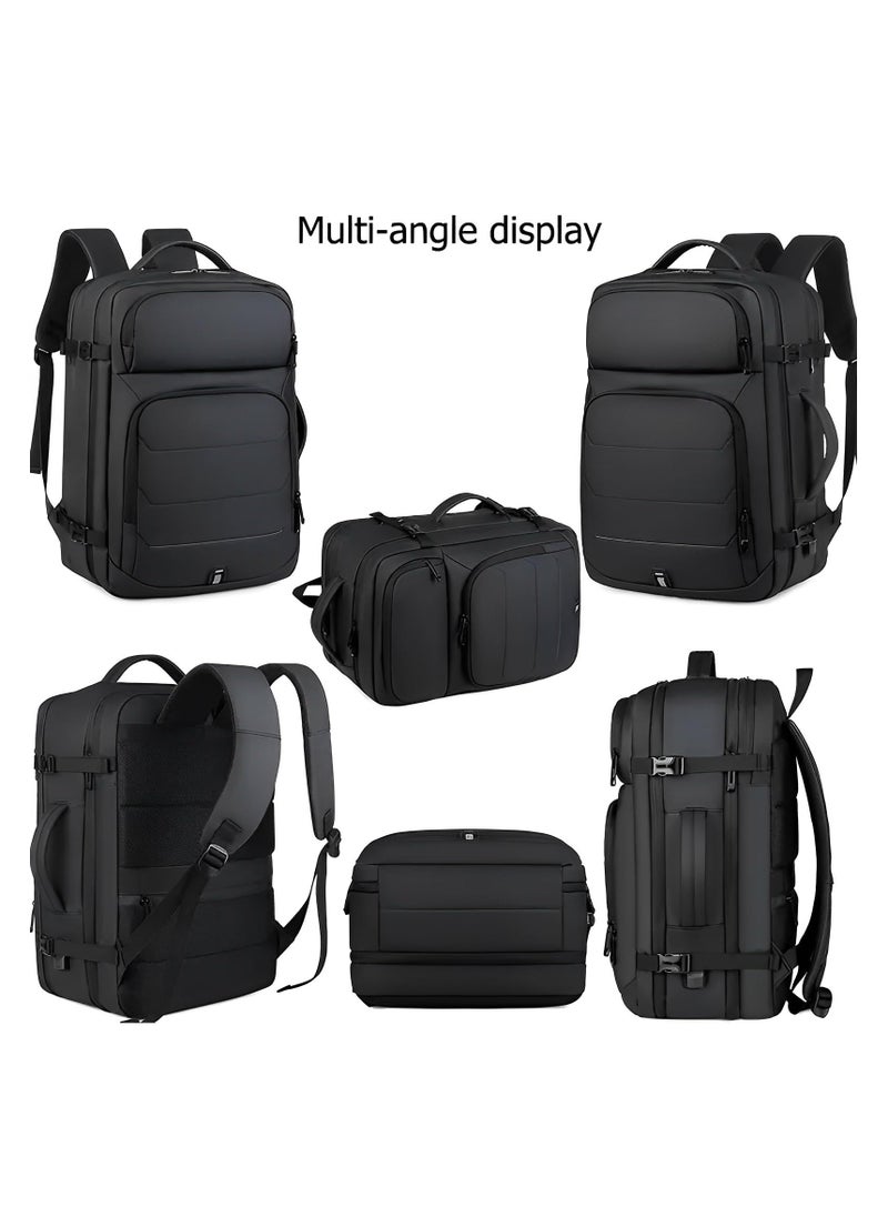 Skycare - Skycare Business Travel Waterproof Backpack, Multi-functional Large Capacity Expandable Computer Bag for Handheld or Shoulder Carry - Image 1
