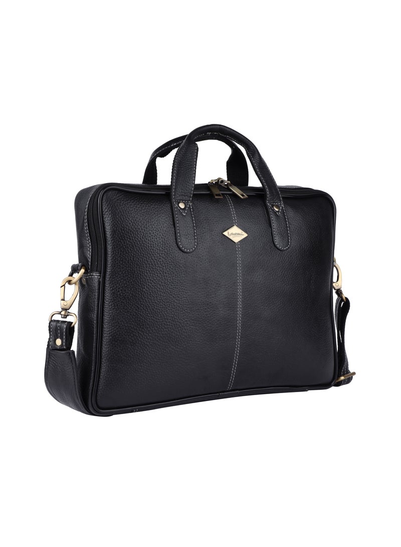 LAVERI LEATHER Genuine Leather Office And Travel Document Laptop bag Style 508  - Image 5