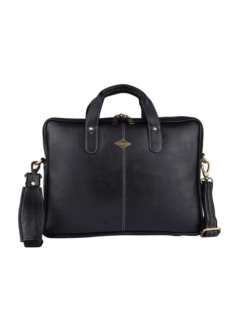 LAVERI LEATHER Genuine Leather Office And Travel Document Laptop bag Style 508  - Image 1