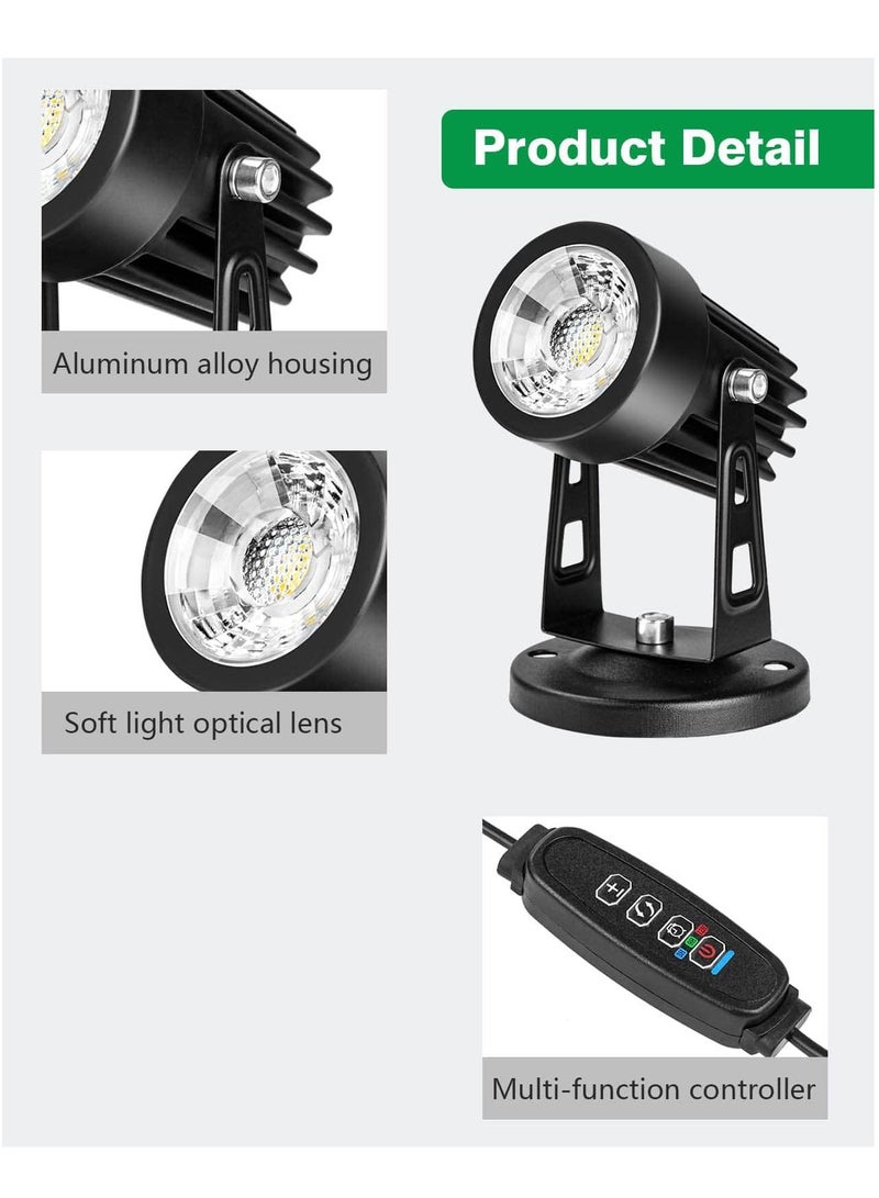 Mijioceon Dimmable LED Spotlight for Indoor - 3W USB Powered, Indoor Plant Light with 3 Color Lighting Modes and Auto On/Off Timer Function - Image 3