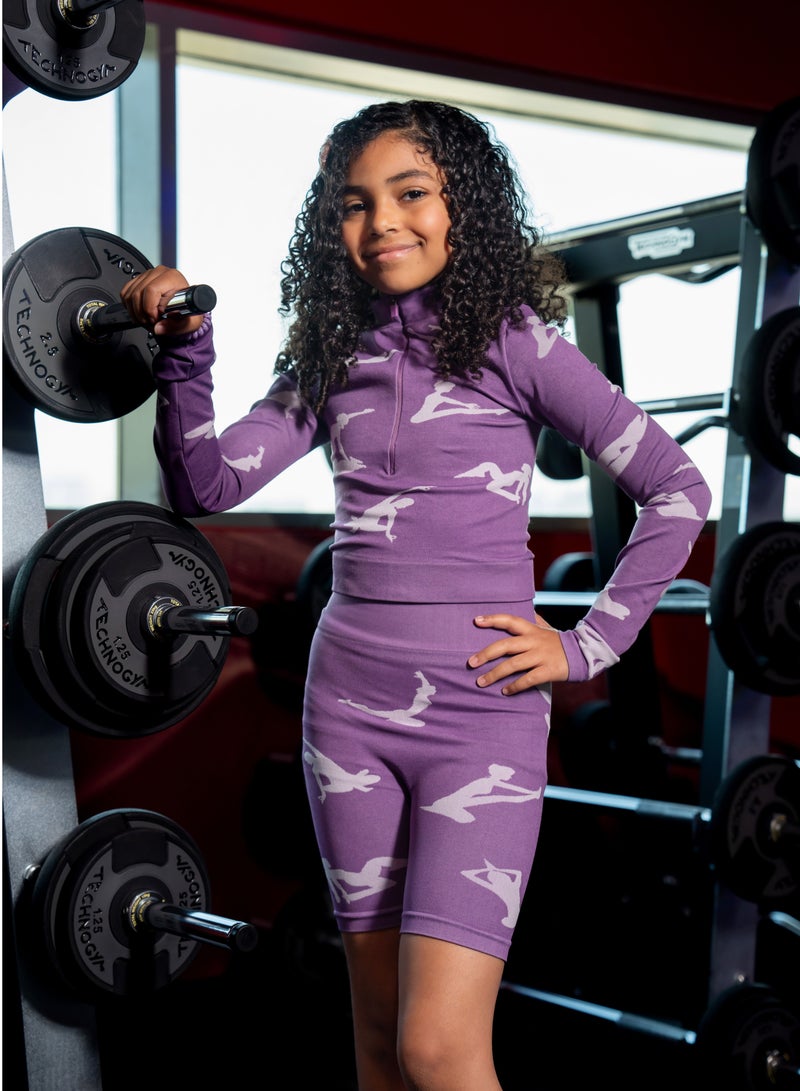 جوجيستو الإمارات UAEJJ شورت نسائي | شورت رياضي نسائي | ملابس رياضية - Image 1