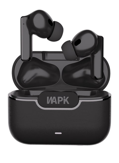 Korean True Wireless Earphones – 6-Mic Hybrid ANC with AI Wind Noise Reduction, -42dB Noise Cancelling, 30H Battery Life, Bluetooth 5.4, IPX5 Waterproof, Powerful Bass