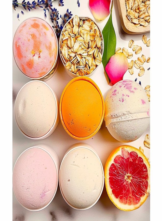 Aaranyam Bath Bombs Gift Set, 18 Pieces, Rose Petals and Lavender with Pink Salt, 75g Each (Pack of 3) - Image 2