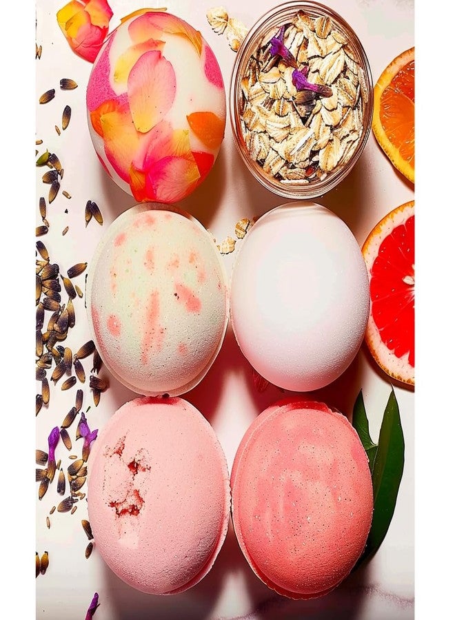 Aaranyam Bath Bombs Gift Set, 18 Pieces, Rose Petals and Lavender with Pink Salt, 75g Each (Pack of 3) - Image 1