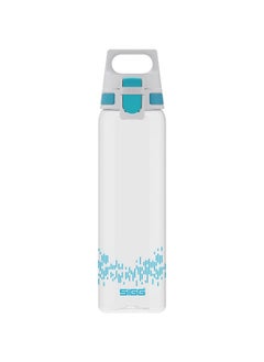Sigg Tritan Renew Transparent Water Bottle Total Clear One Myplanet Aqua For Carbonated Beverages Dishwasher Safe With Fruit Strainer Leakproof & Lightweight Bpa Free Aqua 25 Oz  - Image 1
