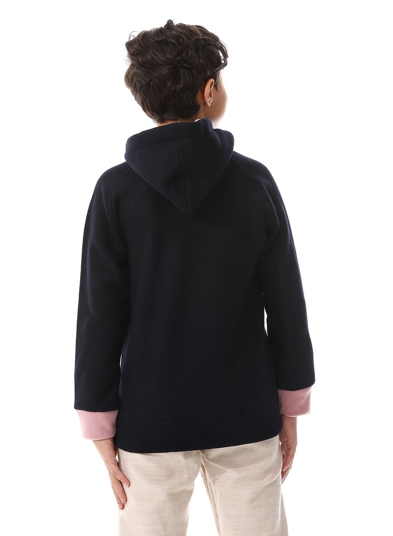 Caesar Boys' zip-up hoodie with hood - Image 2