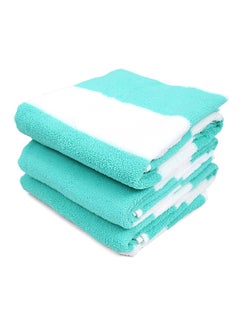 Status Contract Bath Towels | Coral Fleece Quick Dry Towel |Luxury Bath Towels with Hook Hair Towel for Men & Women |Mint-white (Set of 3), 350 Tc, 60 X 120 Cm  - Image 3
