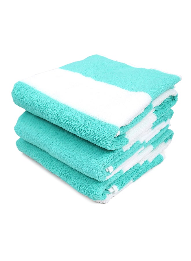 Status Contract Bath Towels | Coral Fleece Quick Dry Towel |Luxury Bath Towels with Hook Hair Towel for Men & Women |Mint-white (Set of 3), 350 Tc, 60 X 120 Cm  - Image 3