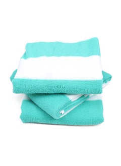 Status Contract Bath Towels | Coral Fleece Quick Dry Towel |Luxury Bath Towels with Hook Hair Towel for Men & Women |Mint-white (Set of 3), 350 Tc, 60 X 120 Cm  - Image 4
