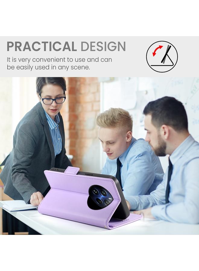 S-TOP Case For Realme 12 Pro / 12 Pro+ Side Buckle Magnetic Frosted Leather Phone Case - Image 5