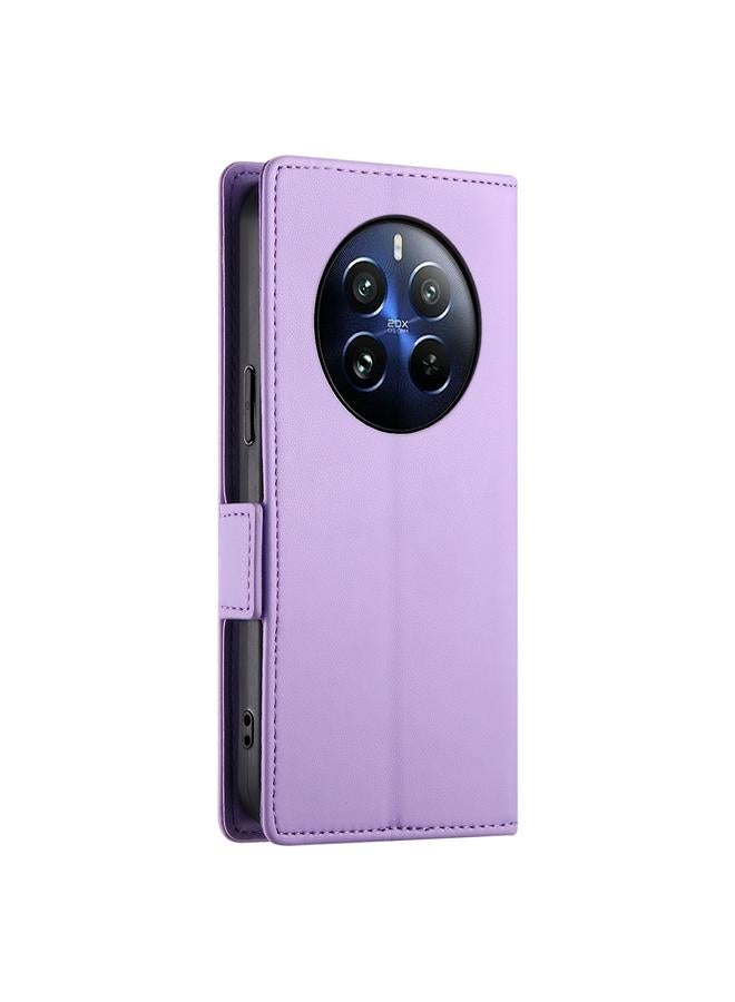 S-TOP Case For Realme 12 Pro / 12 Pro+ Side Buckle Magnetic Frosted Leather Phone Case - Image 3