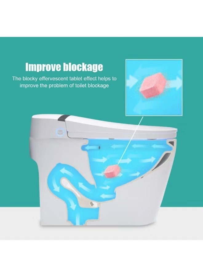 Toilet Cleaning Effervescent Tablets – 12Pcs Bubble Cleaner Pills, Deep Deodorizing Toilet Bowl Cleaner - Image 1