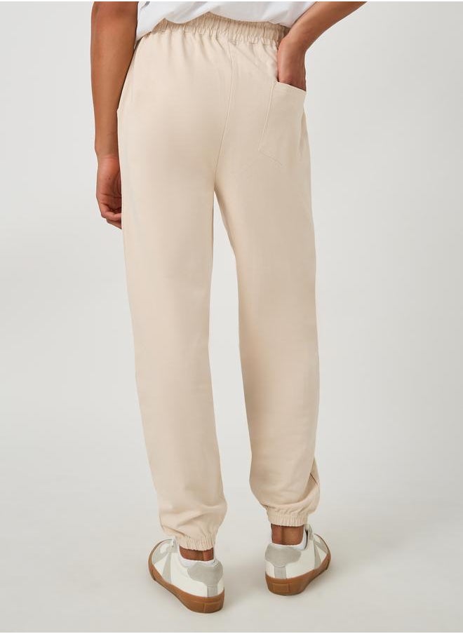 Styli Styli Typography Print Cotton Terry Oversized Fit Joggers  - Image 4
