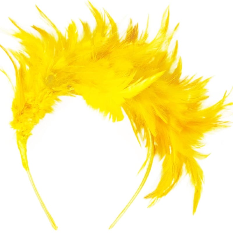 HIWIND Store Fashion Hairband Feathers Headband Tea Party Cocktail Wedding Headpiece - Image 1