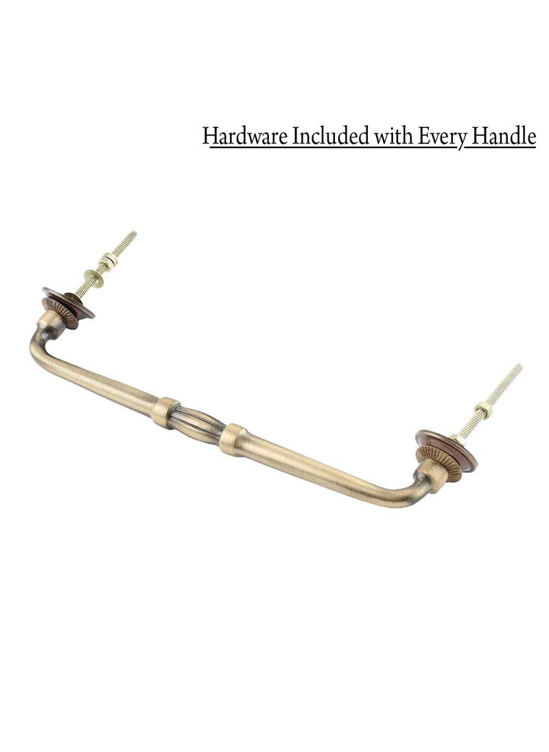 Indian-Shelf IndianShelf 1 Pack Ceramic Yellow Cabinet Pulls T Bar Vintage Kitchen Drawer Handles Door Dresser Handles Antique Hardware 4 Hole to Hole BH528CRACK82  - Image 2