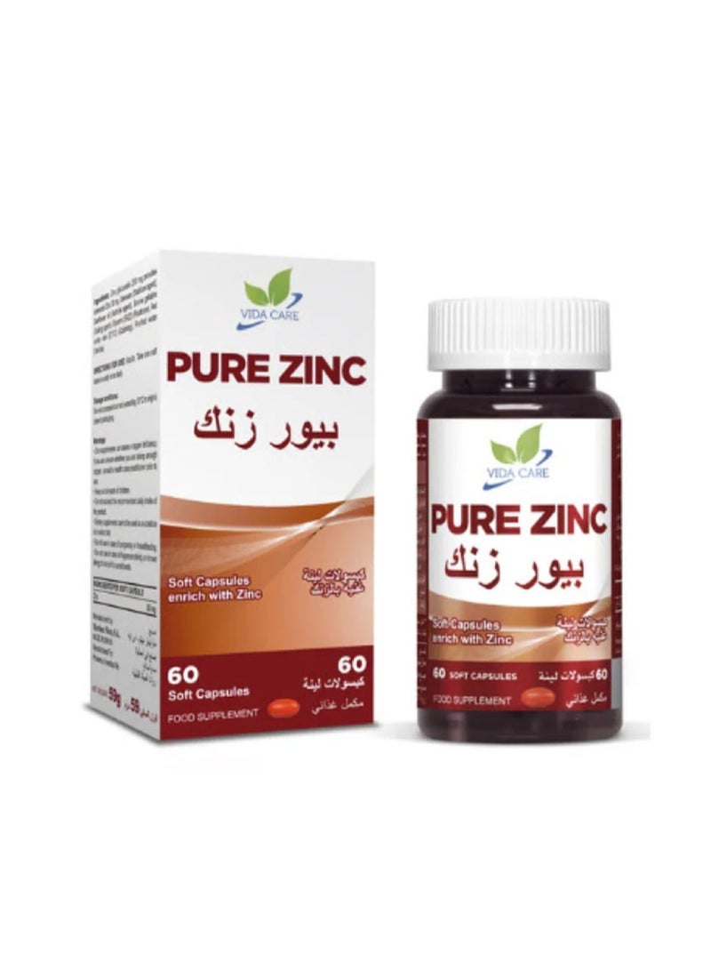 PURE ZINC 30 mg  60CAP