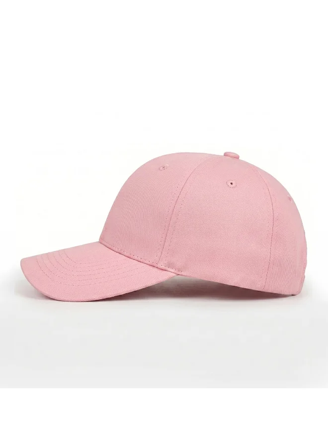 Mobcos Mobcos 100% Cotton Adjustable Baseball Cap Pink Unisex Dad Hat for Running, Sports & Outdoor Activities