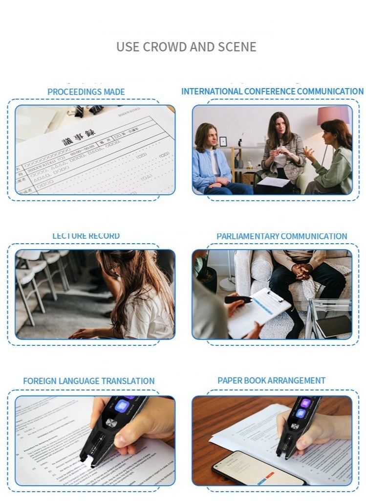 Gasin - AI International Language Translator Pen And Electronic Dictionary, Real-time Voice Translation Into 138 Languages Including Arabic, Supports Offline Translation, Equipped With Scanning Function - Image 1