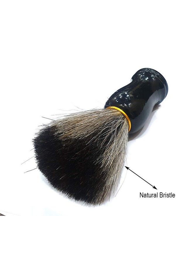 Foreign Holics Natural Bristle Shaving Brush For Men Salon And Home Use 1Pc - Image 4